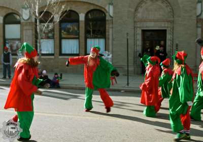 Holiday Extravaganza parade jesters