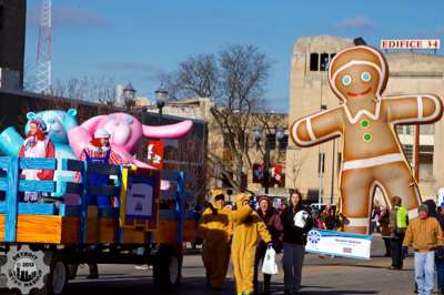 Gingerbread man sponsored by Pontiac Downtown Business Association