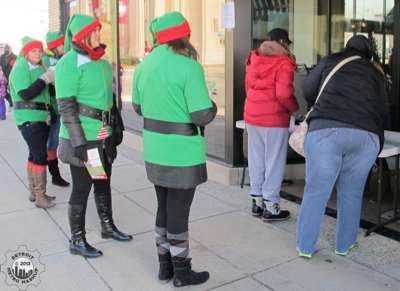 Elves waiting for hot cocoa