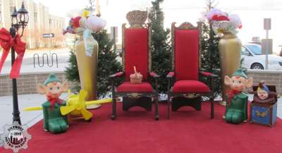 Santa and Mrs. Claus chairs