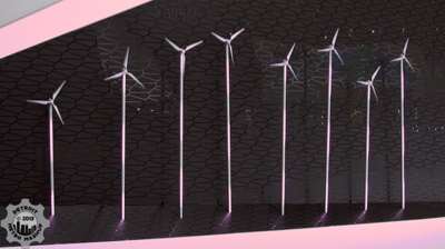 Miniature electric wind turbines