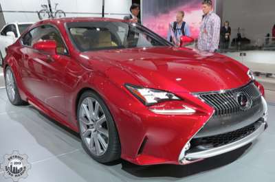 Snazzy red Lexus RC350