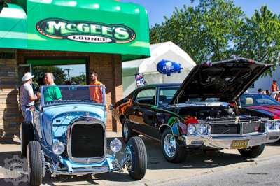Tents, cars, and music at McGee's Lounge