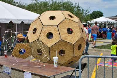 Wooden hedron of uncounted sides