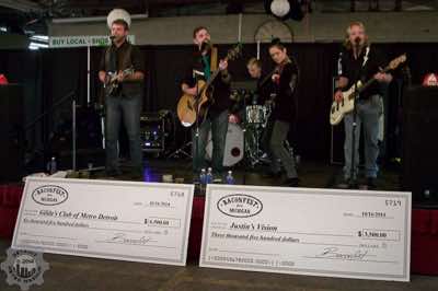 Stone Clover with the charity checks