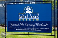 Dossin Great Lakes Museum Grand Re-Opening Sign