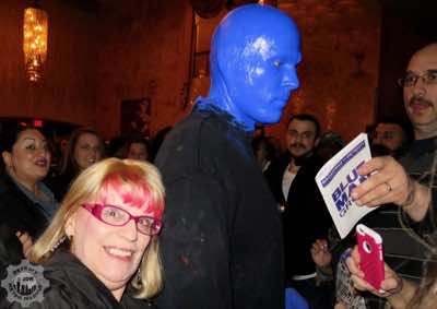 Blue Man and Michele